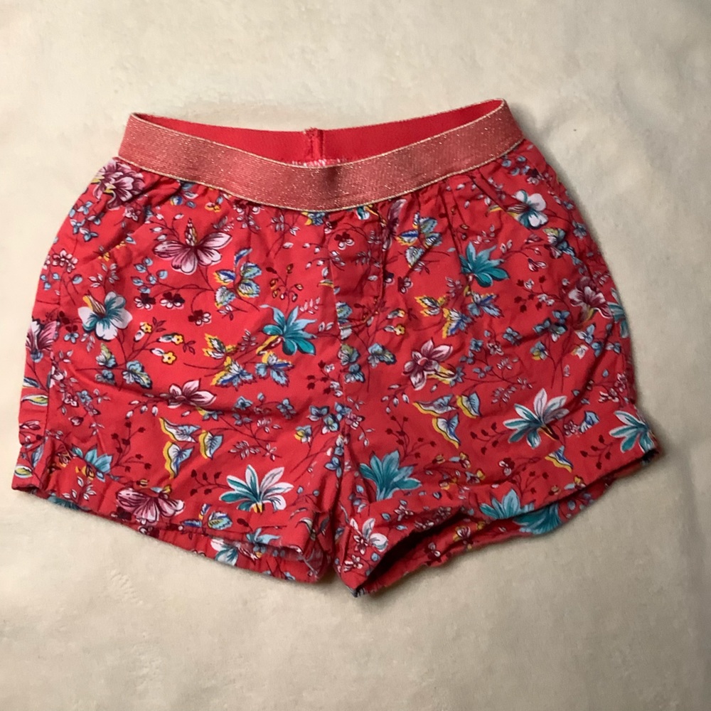 Baby Gap Red Floral Shorts 3 Year Old Size 3T
